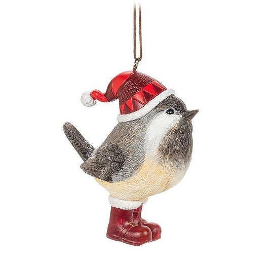 Chickadee With Hat Ornament