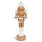 Nutcracker With Spear White & Bronze- Large