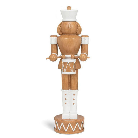 Nutcracker With Spear White & Bronze- Large