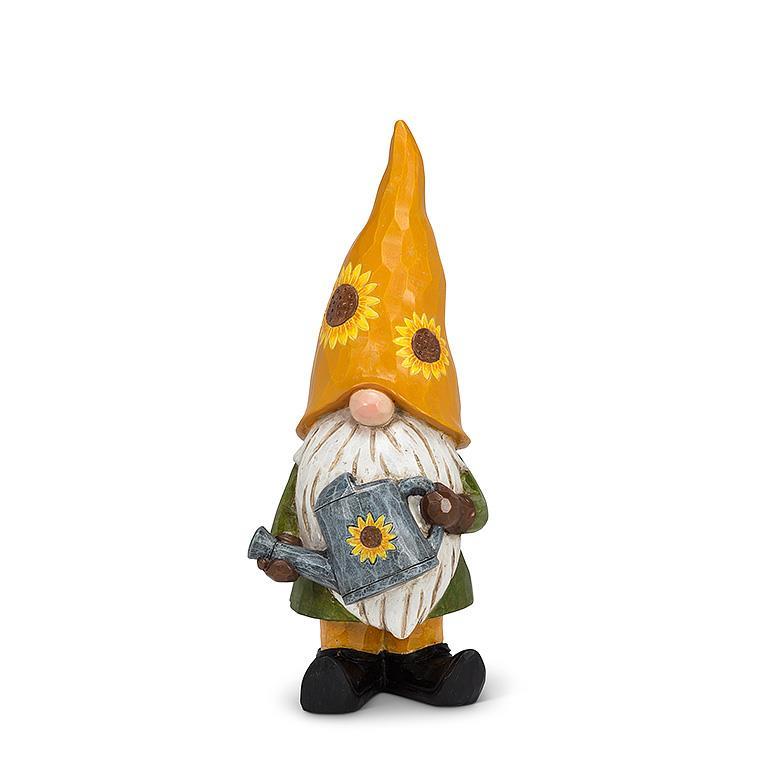 Large Gnome With Sunflower Hat