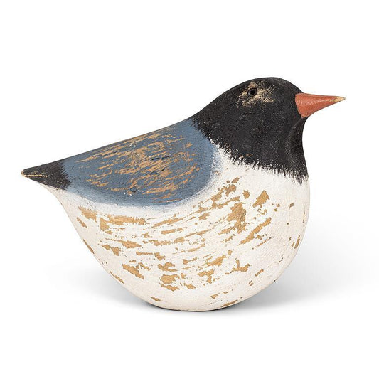 Blue and Black Chunky Sitting Bird