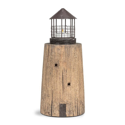 Wide Lighthouse With Tealight Holder