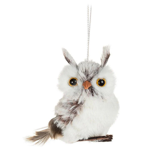 Small Fluffy Owl Ornament