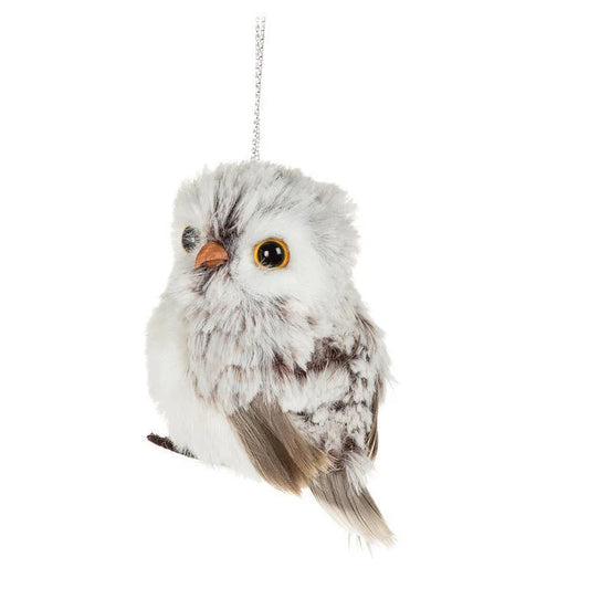 Small Fluffy Owl Ornament