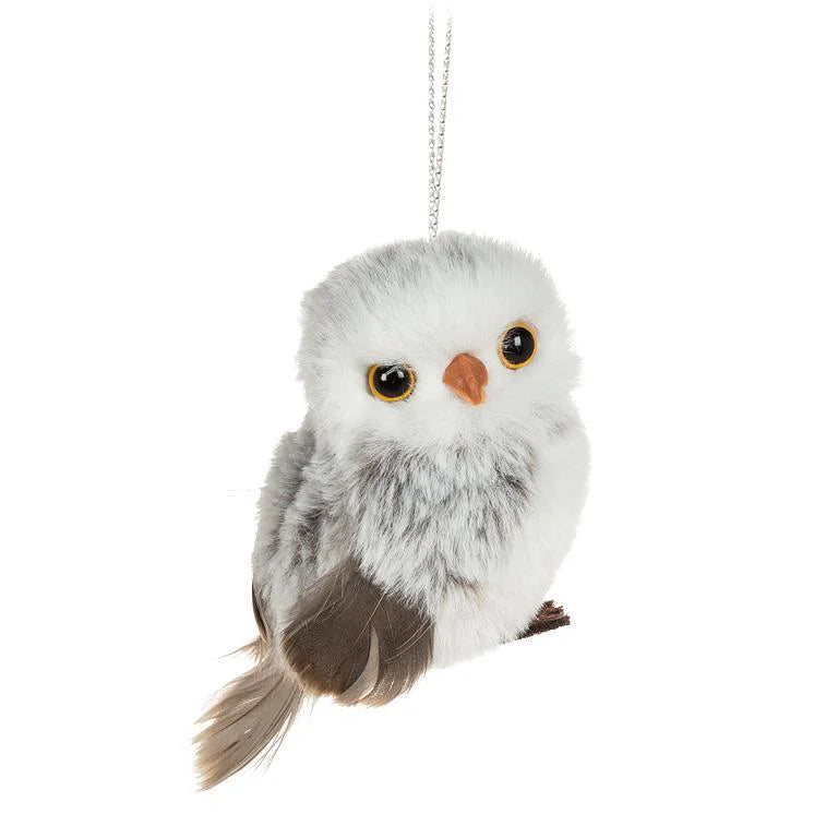 Small Fluffy Owl Ornament