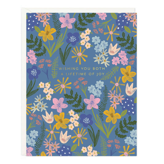 Wedding Floral Burst Greeting Card