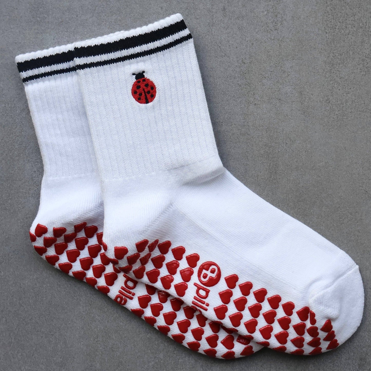 Ladybug Grip Socks
