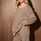 Striped Knit Sweater and Wide Leg Pant Set