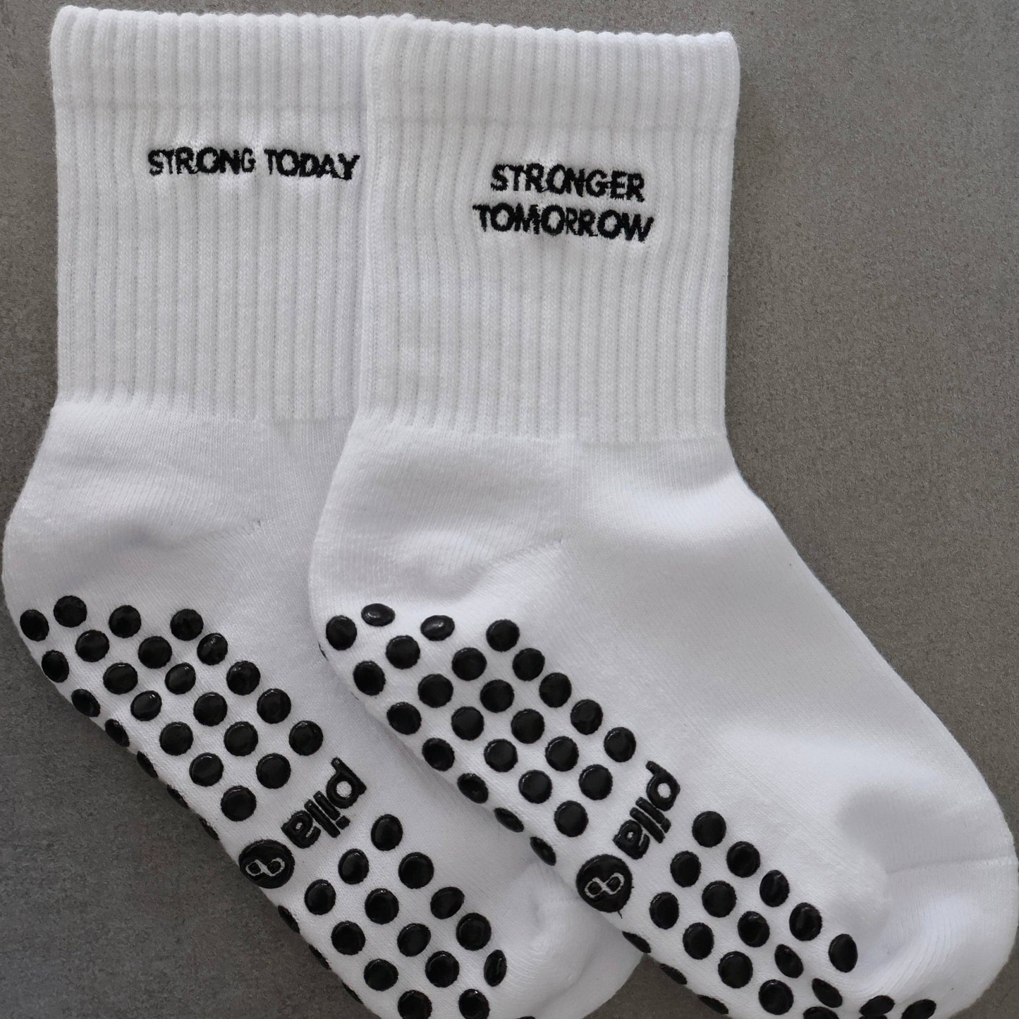 Strong Today, Stronger Tomorrow Grip Socks