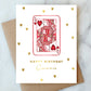 Queen of Hearts Birthday Greeting Card