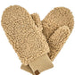 Sherpa Mitten Gloves: Dark Camel