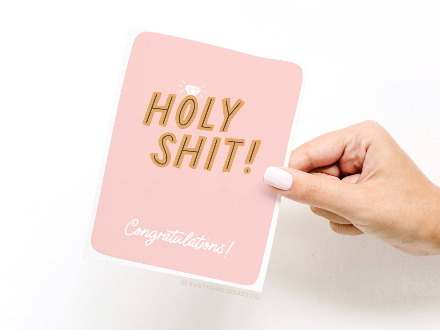Holy Shit Engagement Ring Greeting Card