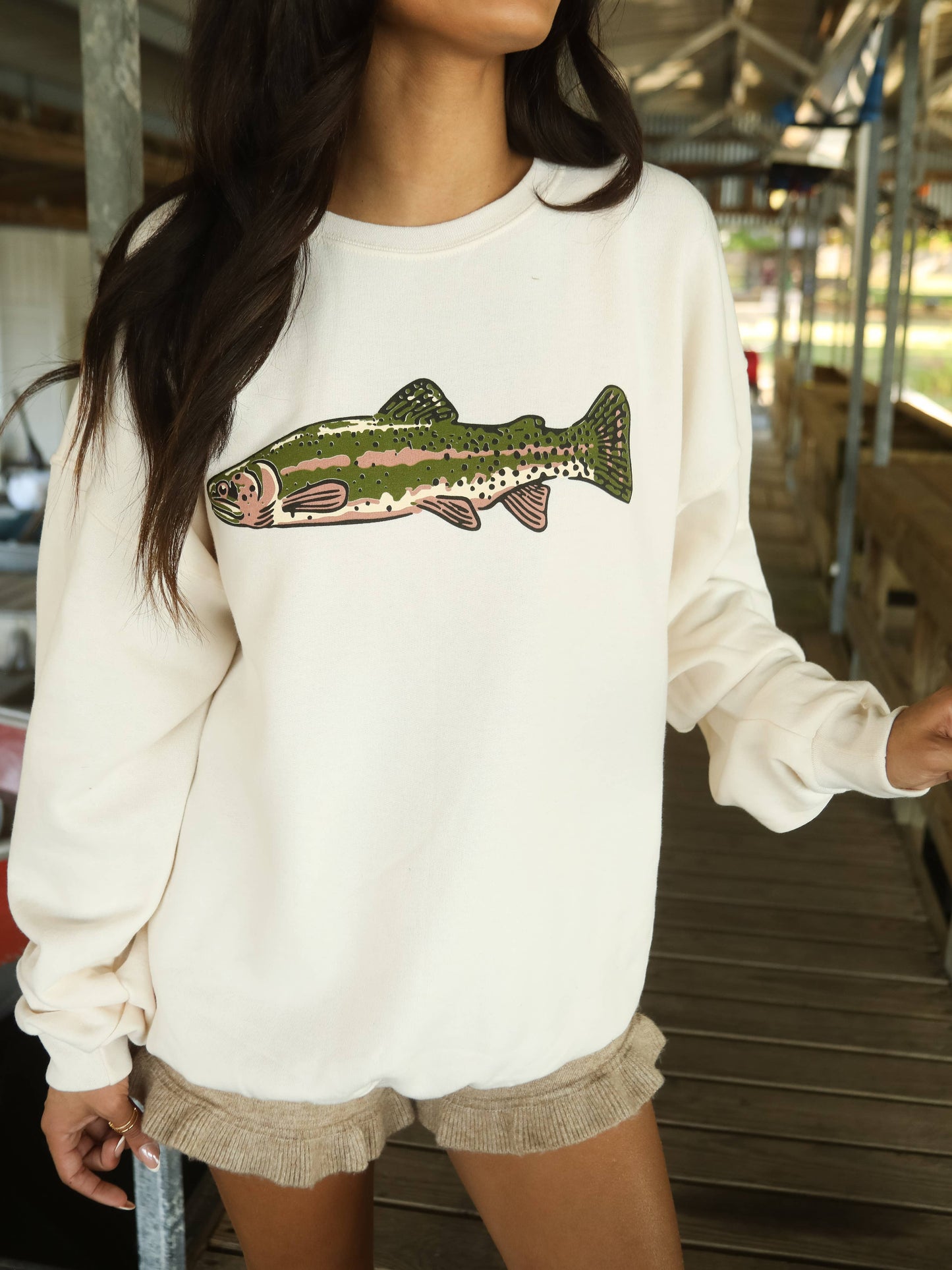 Friday + Saturday Gone Fishin Sweatshirt