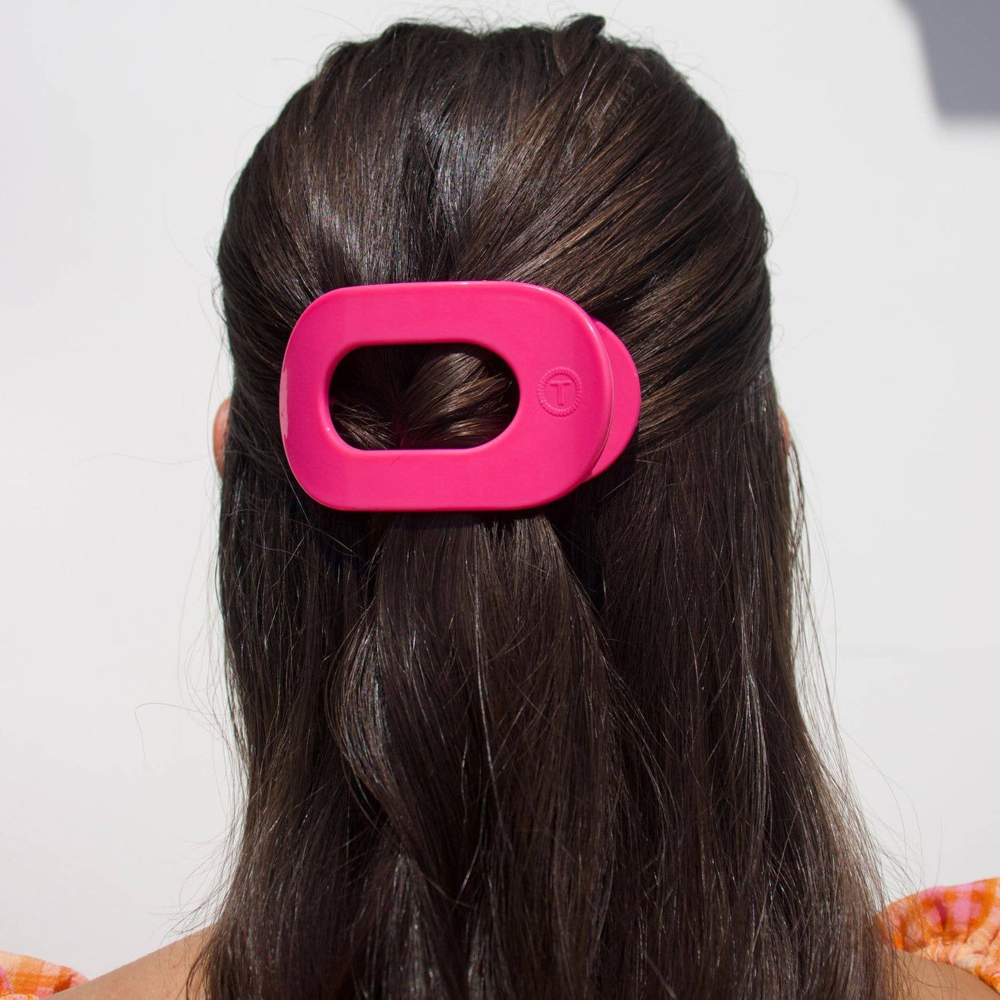 Teleties Flat Round Hair Clip Small Tropical Punch