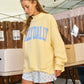 Yellow Dilly Dally Mockneck Sweatshirt