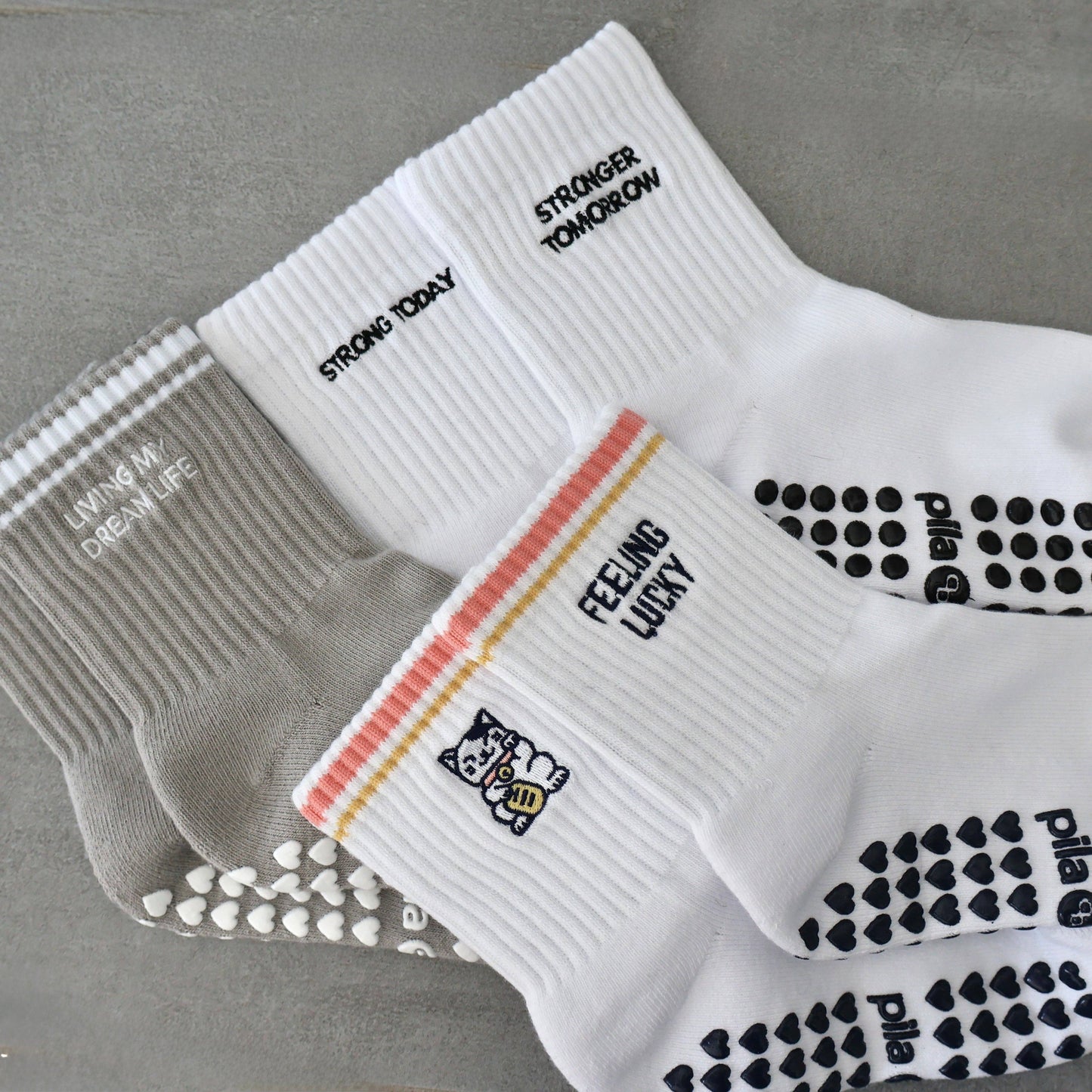 Strong Today, Stronger Tomorrow Grip Socks