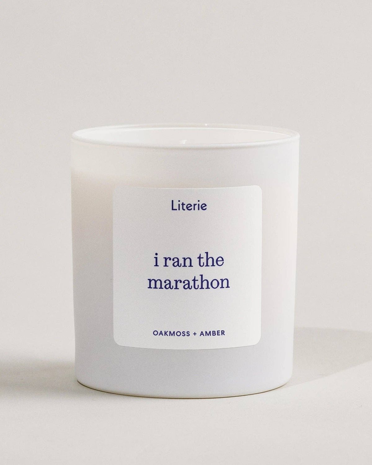 I Ran The Marathon Candle