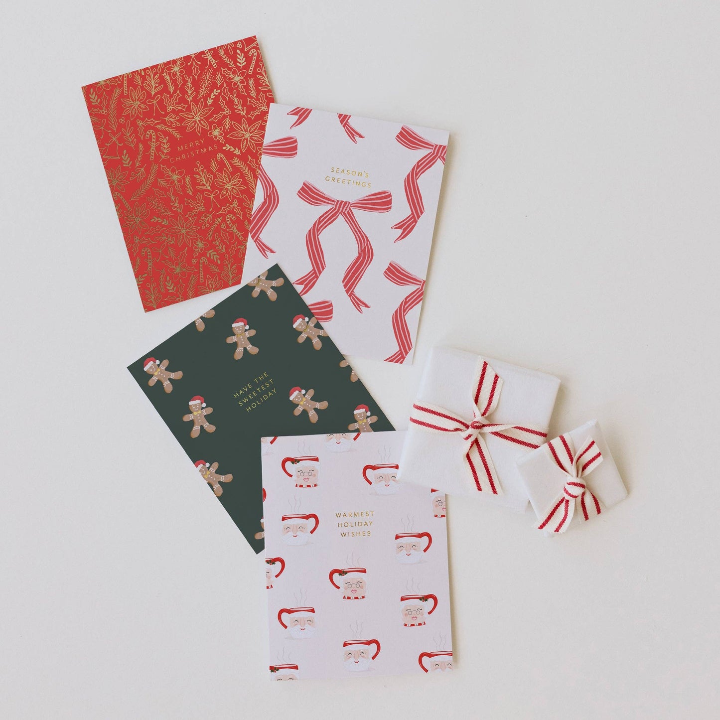 Gingerbread Christmas Card: Single