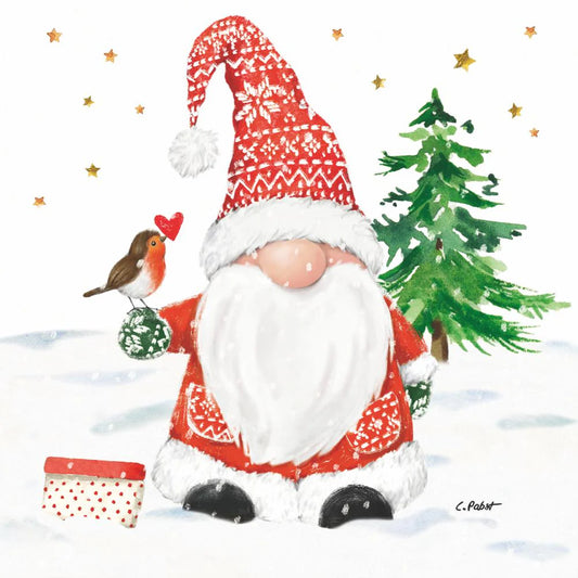 Christmas Buddy Beverage Napkin
