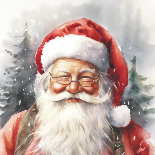 Happy Santa Beverage Napkins