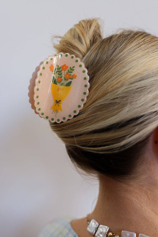 Bouquet Framed Eclectic Claw Clip