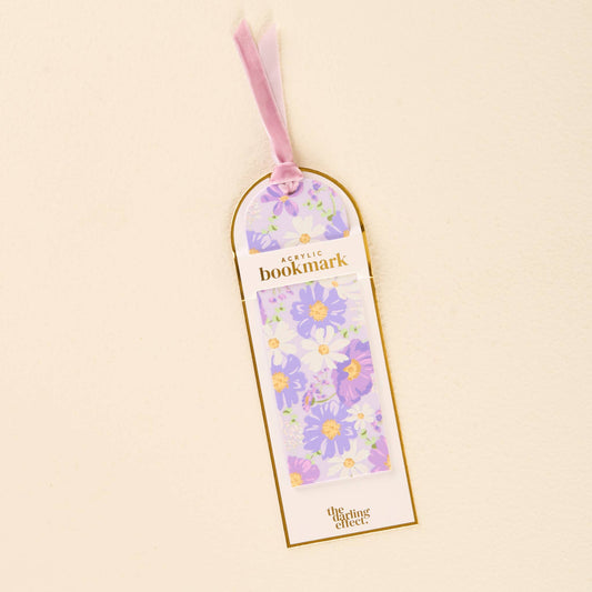 Acrylic Bookmark-Bouquet Beauty Purple