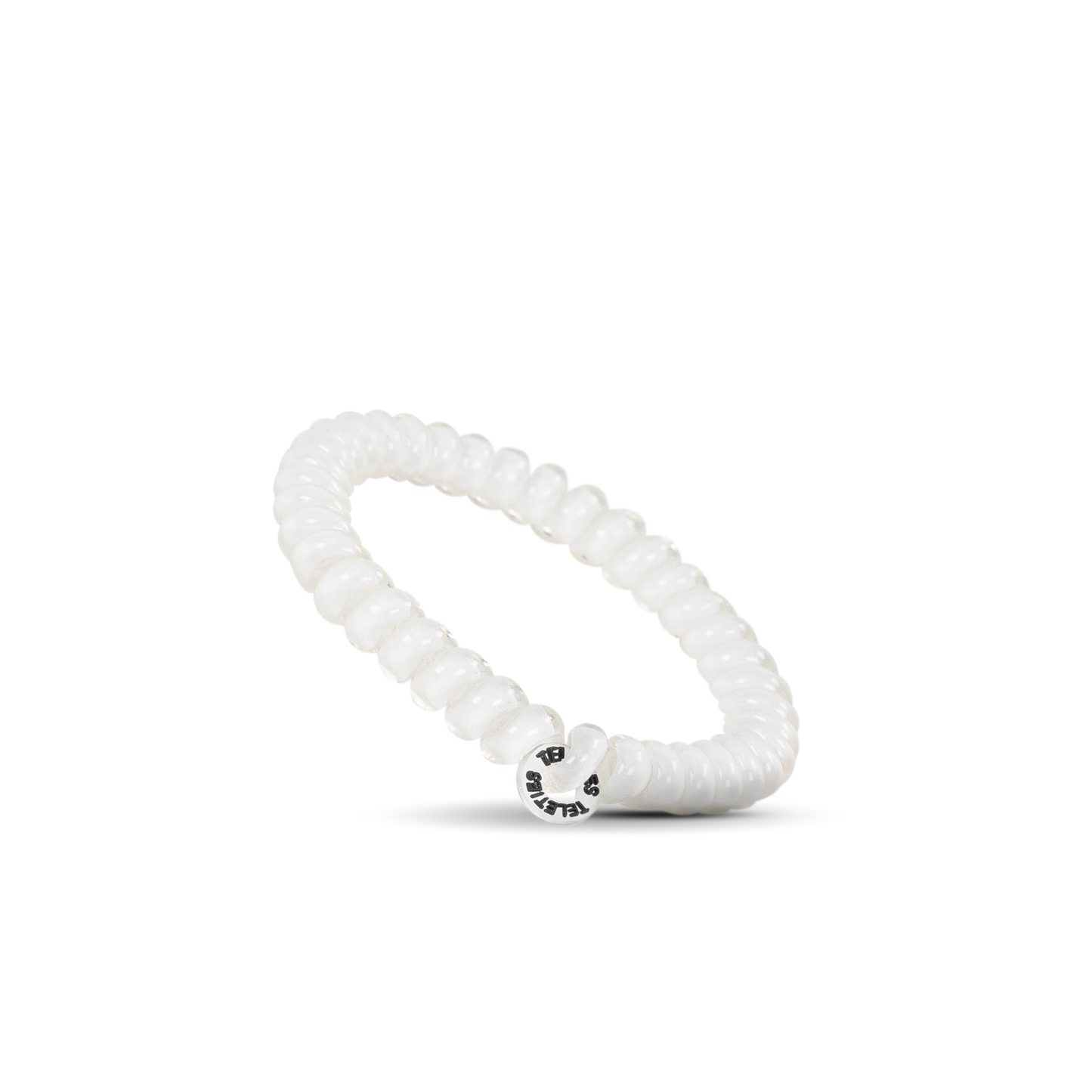 Teleties Spiral Hair Coils | Small | Coconut White Hair Ties