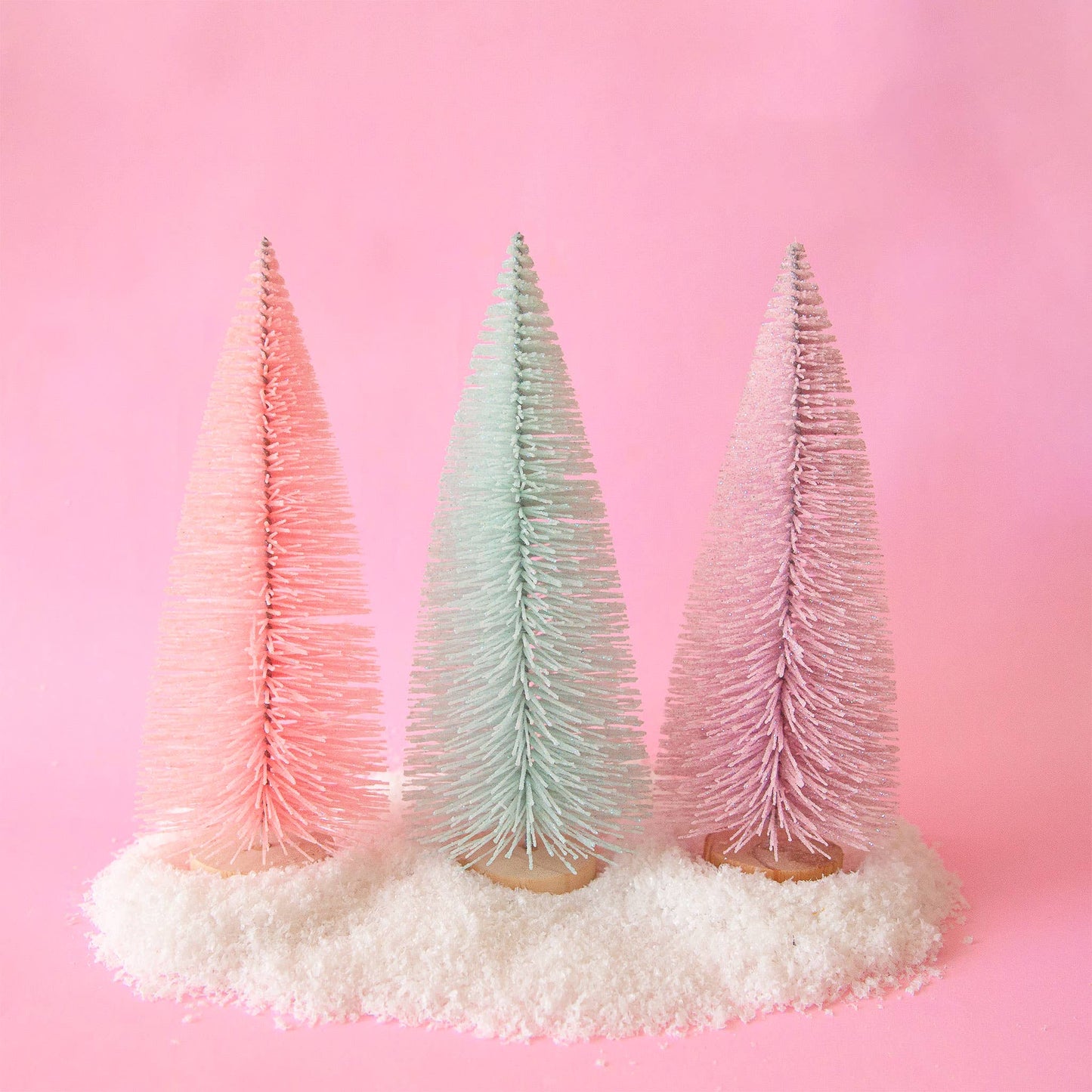 Bottle Brush Tree | Mint | Sparkle Christmas Tree: 13"