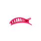 Teleties Flat Round Hair Clip Small Tropical Punch