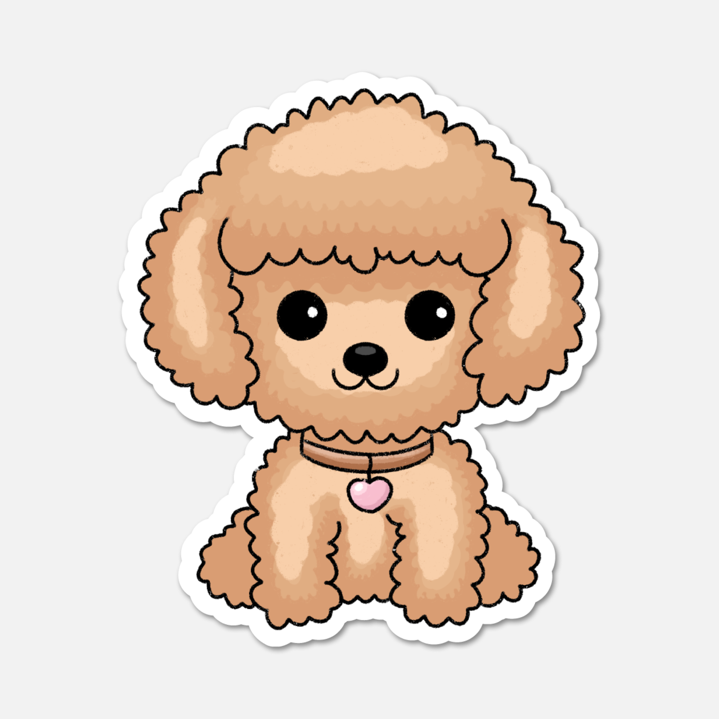Maple, The Golden Poodle - Dog Sticker