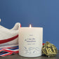 I Ran the Half Marathon Candle
