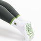 Olive Embroidered Green Striped Pilates Grip Socks Martini