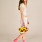 The Gingham Crew Grip Sock: Bluebell