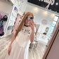 The Laundry Room Amour Champagne Perfect Ringer Tee