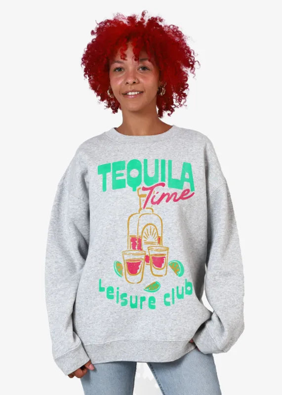 Girl Dangerous Tequila Time Oversized Crew