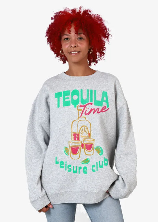 Girl Dangerous Tequila Time Oversized Crew