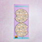 2 Car Coasters, Blue Ribbon Geese Pattern