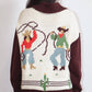 Cowgirl Knit Zip-Up Cardigan