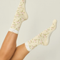 The Floral Grip Sock: Blue Roses