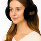 Faux Fur Warm Earmuff: Black