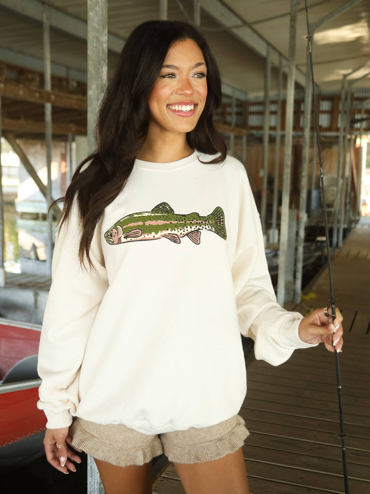 Friday + Saturday Gone Fishin Sweatshirt