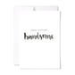 Happy Birthday Handsome Card | Minimalist Birthday Card: Single Card