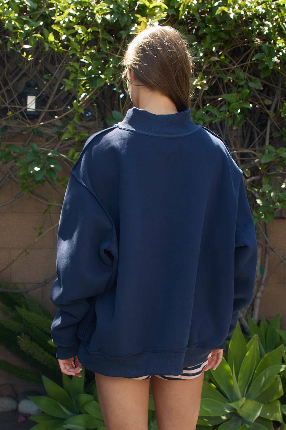 Lucky Duck Reversible Mockneck Sweatshirt