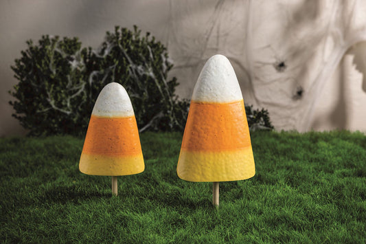 Mudpie Metal Candy Corn Yard Stakes