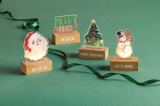 Mudpie Christmas Mini Acrylic Sitter