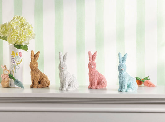 Mudpie Wicker Resin Bunny