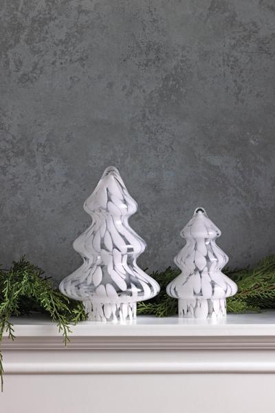 Mudpie Large White Tortoise Glass Tree