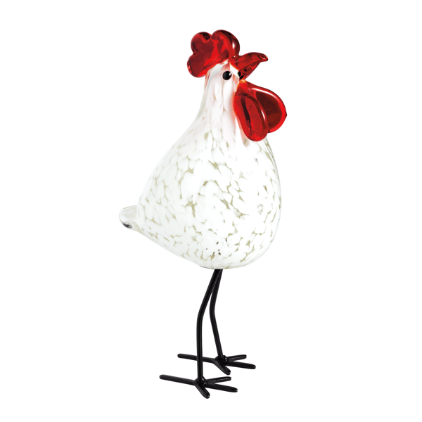 Mudpie Tall Glass Chicken