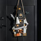 Mudpie Haunted House LED Door Hanger