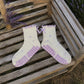 Lavender Bow Pattern Grip Sock Non-Slip Pilates & Barre Sock